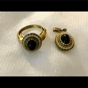 Avon Ring & Matching Pendant